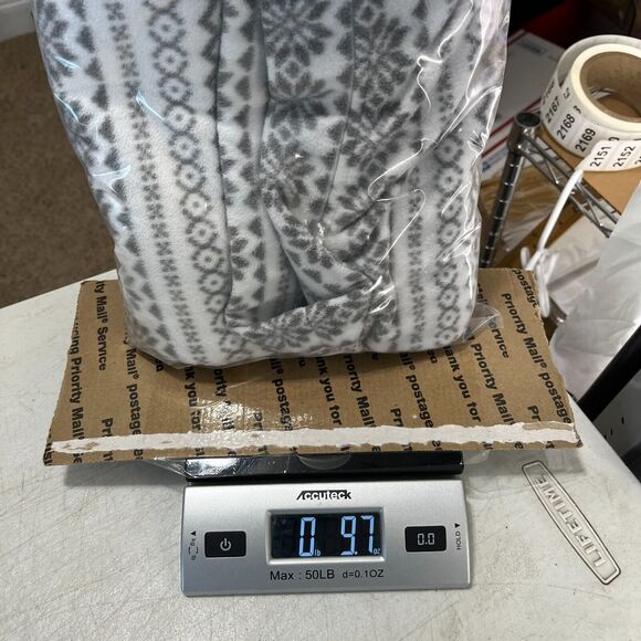 OLD NAVY MENS PAJAMA PANTS EXTRA-LARGE SNOWFLAKE FLEECE SLEEPWEAR DRAWSTRING - Picture 10 of 10